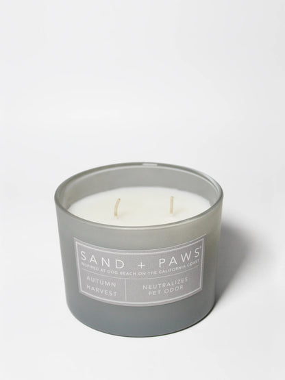 Sand + Paws Autumn Harvest 12 oz scented candle