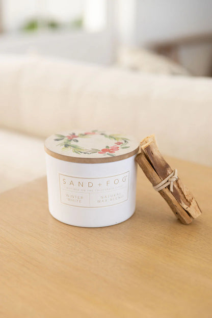 Winter White 12oz scented candle