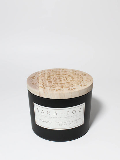 Teakwood 12 oz scented candle