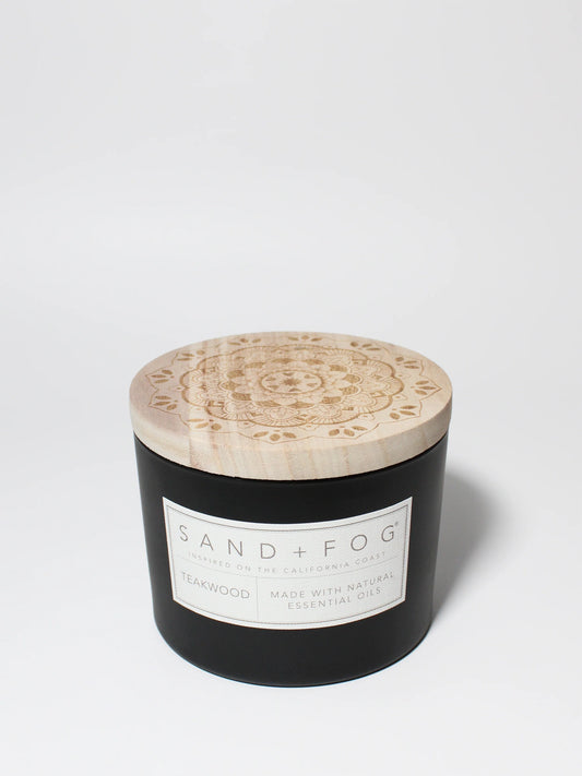 Teakwood 12 oz scented candle